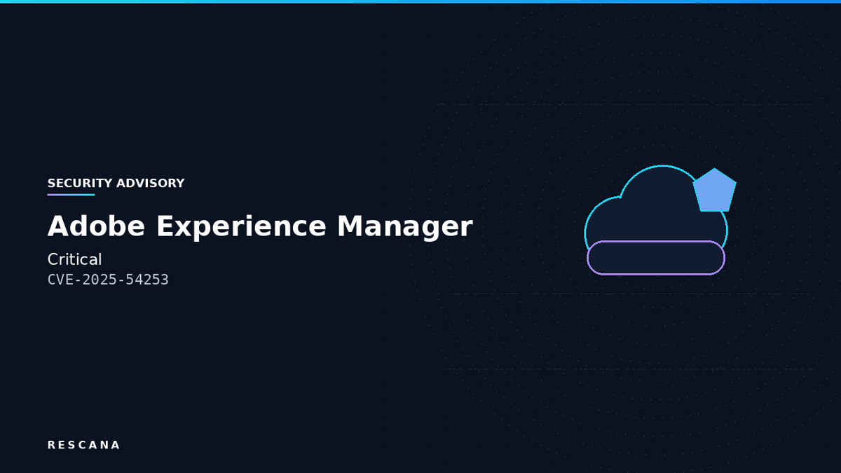 Active Exploitation Alert: Critical Remote Code Execution and XXE Vulnerabilities (CVE-2025-54253, CVE-2025-54254) in Adobe Experience Manager (AEM) Forms on JEE