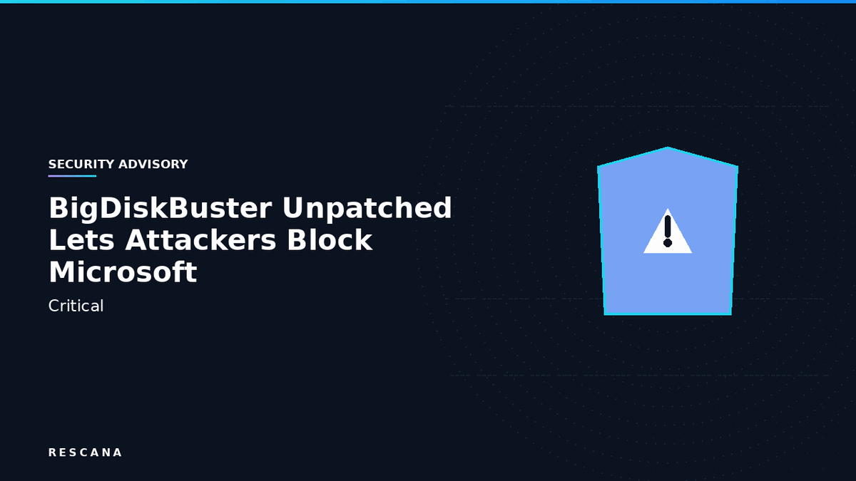 BigDiskBuster Zero-Day: Unpatched Vulnerability Lets Attackers Block Microsoft Defender Updates on All Windows Versions