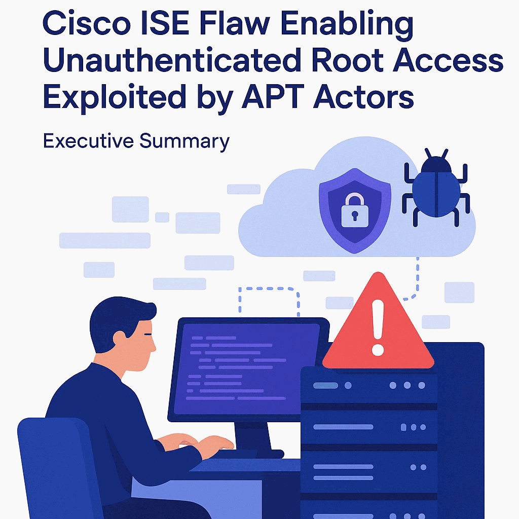 Cisco ISE Flaw Enabling Unauthenticated Root Access Exploited by APT Actors