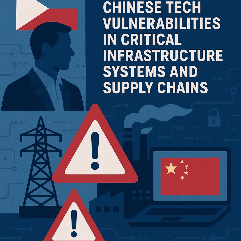 Czech Cyber Agency Warns: Chinese Tech Vulnerabilities in Critical Infrastructure Systems and Supply Chains