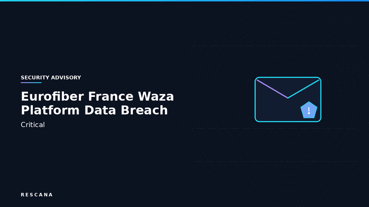Eurofiber France Waza Platform Data Breach 2026: IBAN and Business Email Exposure Risk Analysis