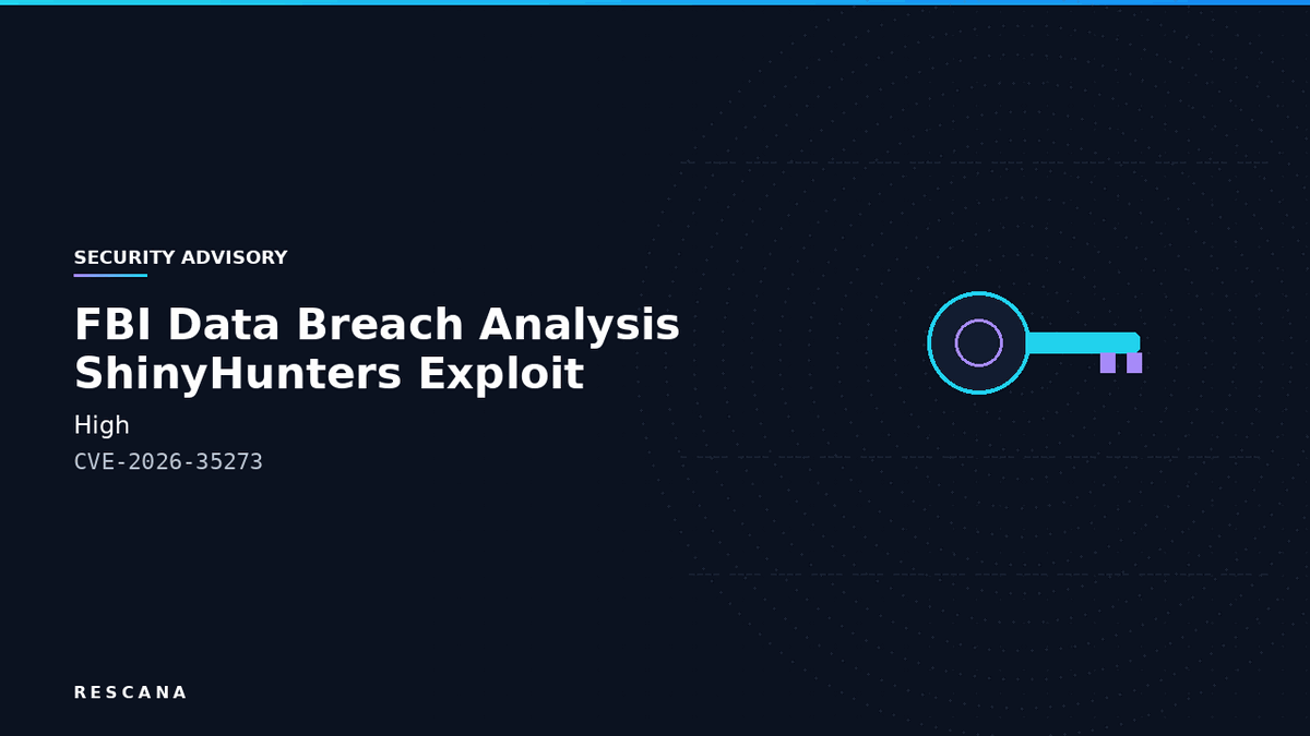 FBI Data Breach Analysis: ShinyHunters Exploit Oracle PeopleSoft Zero-Day to Exfiltrate Employee and Applicant Data