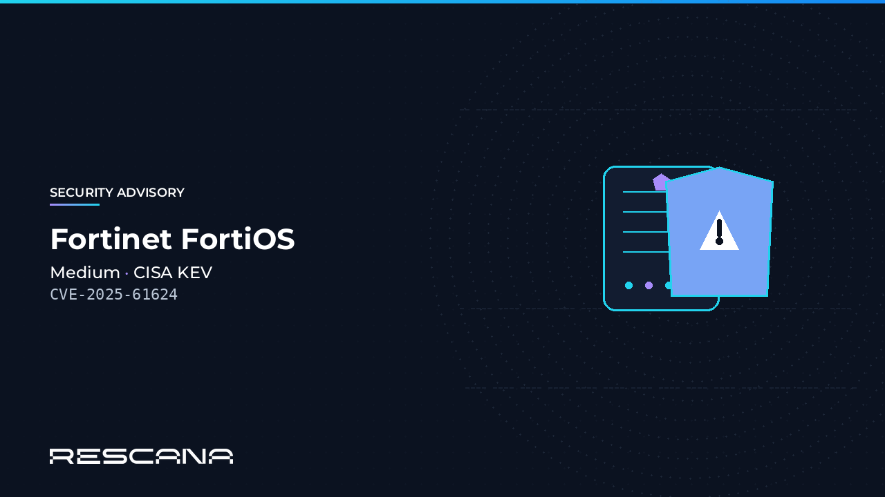 Fortinet FortiOS CVE-2025-61624 Used to Plant the PEERSTITCH Implant on FortiGate Firewalls, Now in CISA KEV