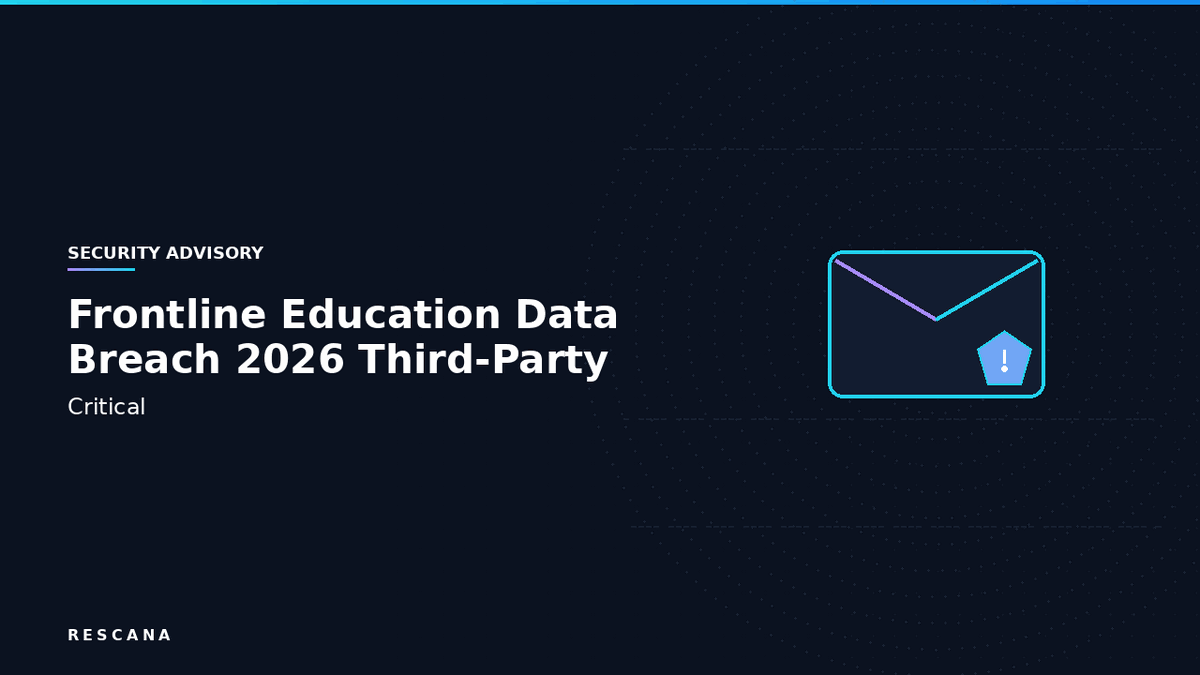 Frontline Education Data Breach 2026: Third-Party Software Vulnerability Exposes K-12 School District Employee Data