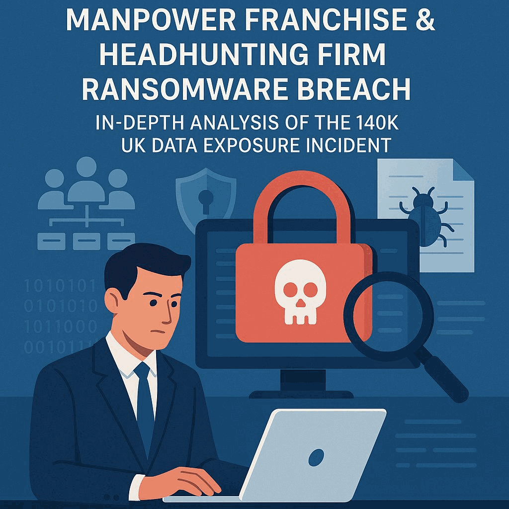 Manpower Franchise & Headhunting Firm Ransomware Breach: In-Depth Analysis of the 140K UK Data Exposure Incident