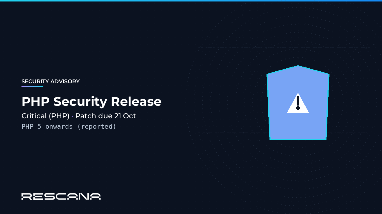Two Critical PHP Vulnerabilities: Security Release Due 21 October 2026, Prepare Now