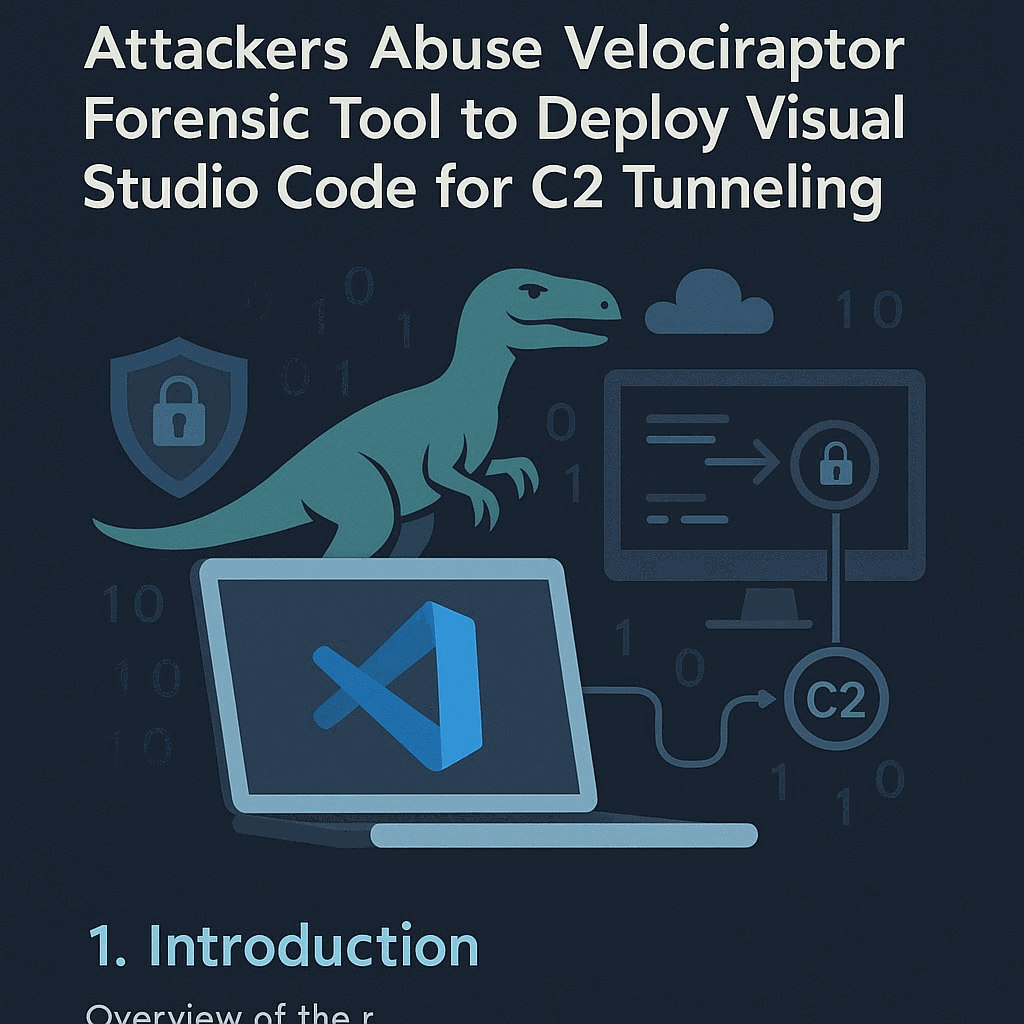 Velociraptor Forensic Tool Exploited to Deploy Visual Studio Code for Covert C2 Tunneling: A Cybersecurity Deep Dive