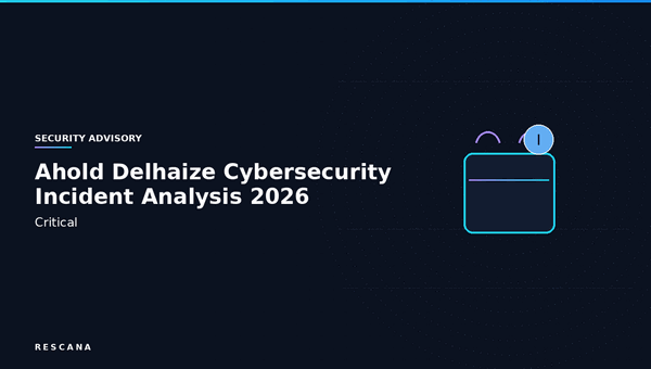 Ahold Delhaize Cybersecurity Incident Analysis: 2026 Attack on IT Infrastructure Impacting Online Services