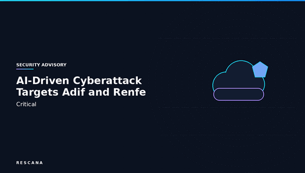 AI-Driven Cyberattack Targets Adif and Renfe: 500GB Data Exfiltrated from Spanish Railway Infrastructure