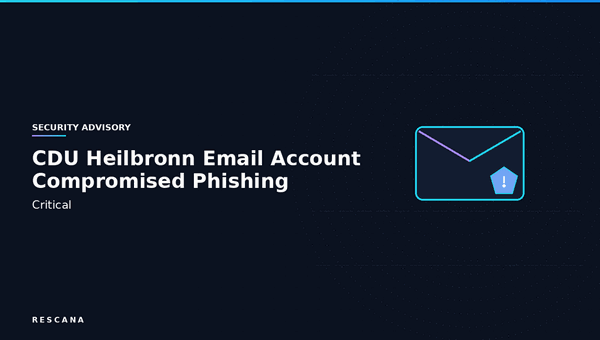 CDU Heilbronn Email Account Compromised: Phishing Attack Targets German Government and Security Officials