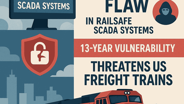 Critical Security Flaw in RailSafe SCADA Systems: 13-Year Vulnerability Threatens US Freight Trains
