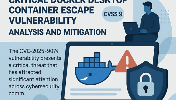 CVE-2025-9074: Critical Docker Desktop Container Escape Vulnerability (CVSS 9.3) – Analysis and Mitigation
