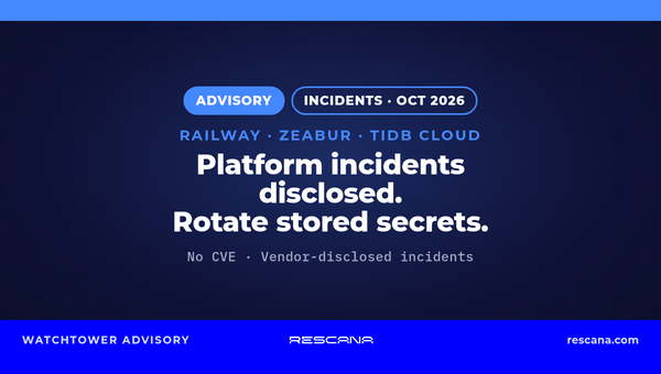 Developer Platform Security Incidents: Railway, Zeabur and TiDB Cloud (October 2026)