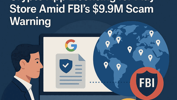 Google Mandates 15-Region Crypto App Licensing for Play Store Amid FBI's $9.9M Scam Warning