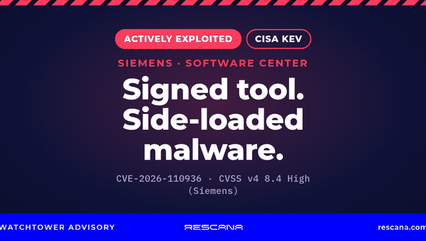 Siemens Software Center CVE-2026-110936: Exploited DLL Side-Loading Flaw Added to CISA KEV. Update to 4.0.9.8