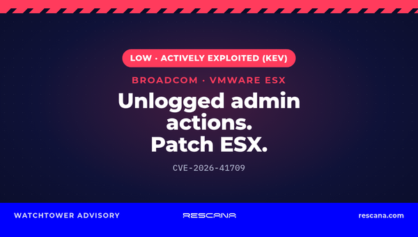 VMware ESX CVE-2026-41709: Low-Rated Logging Flaw Now in CISA KEV After Zero-Day Use